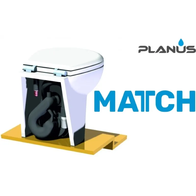 Match 480 Schuin 12v Met Bidet - 066212SBSC - 2