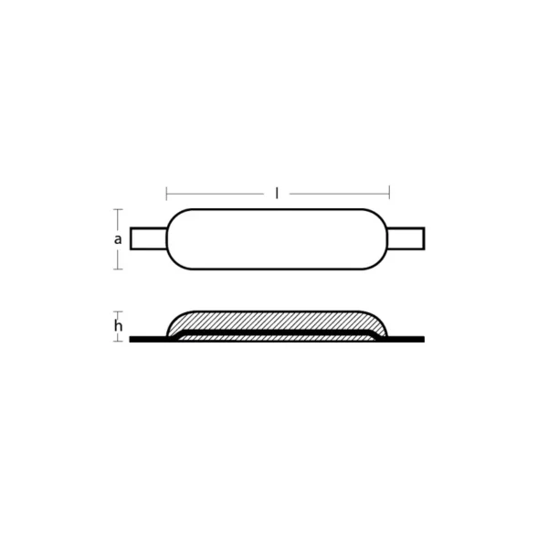 Romp Anode Lasstrip Zink 200mm 1.0kg - 2412265 - 1