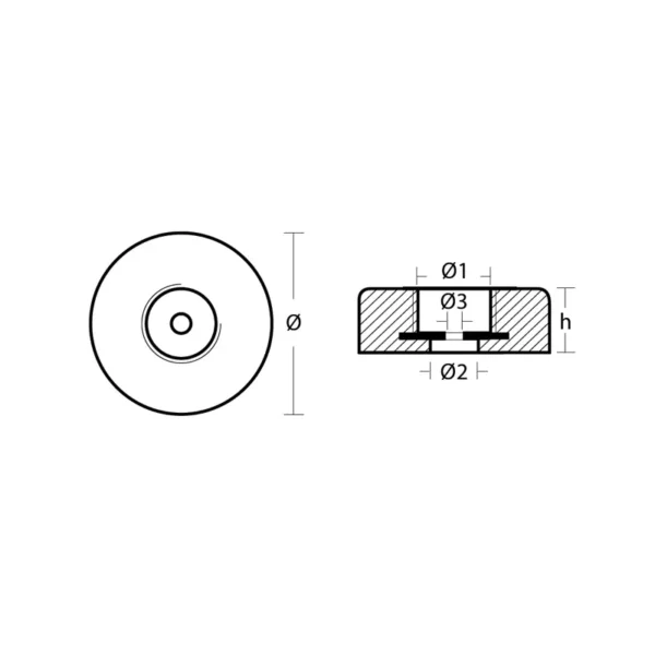 Spiegelanode Rond Ø120 X 35 Mm - 24130154 - 1