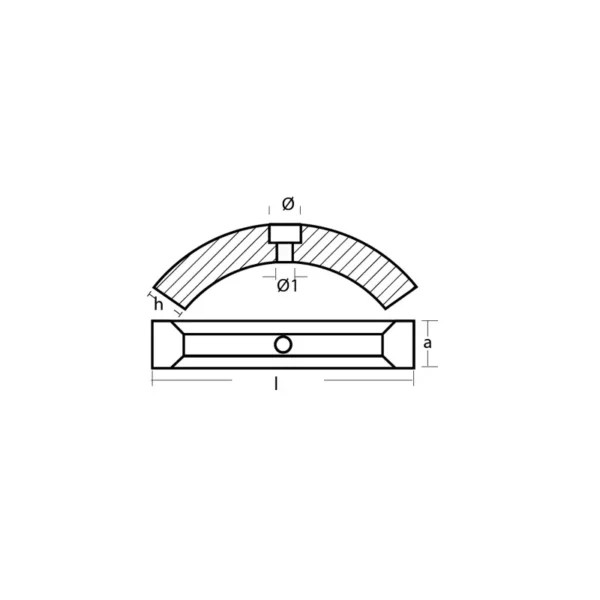 Volvo Penta Saildrive 234 Blads Zink - 241800728B - 1