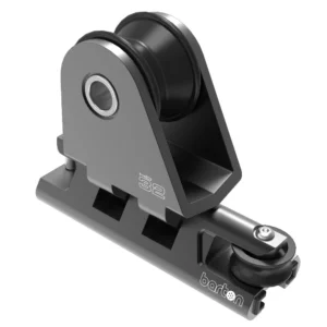 NEW ADJUSTABLE GENOA CAR 32MM (32MM T TRACK) BLACK