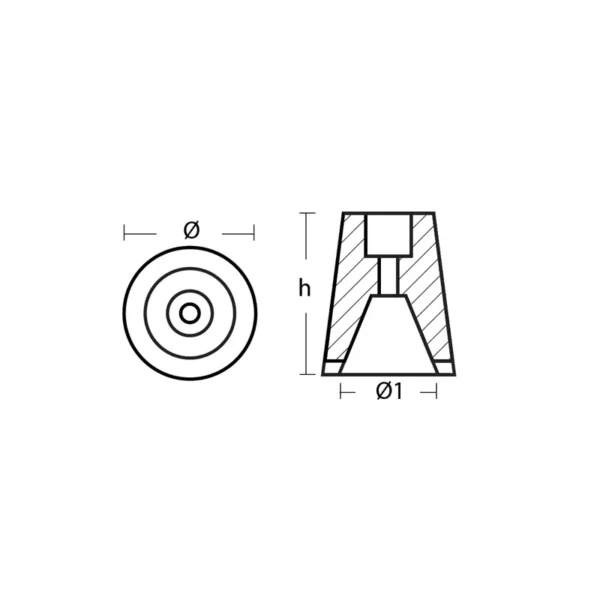 Sole Prop Anode 32 - 90659027 - 1