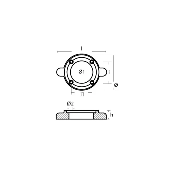 Anode Zink Saildrive - 90659050 - 1