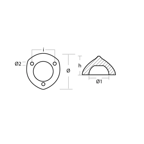 Max Prop - 3 Holes Prop Ÿ65 Zink - 90659097 - 1