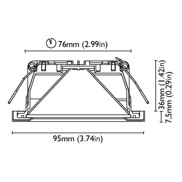 California95 Rvs Schr 6w 10-30v 3000k - G10281312C - 1