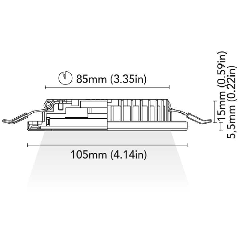 Ocean 105 8w 8-32v 2700k Ip66 Rvs - G11101212 - 1
