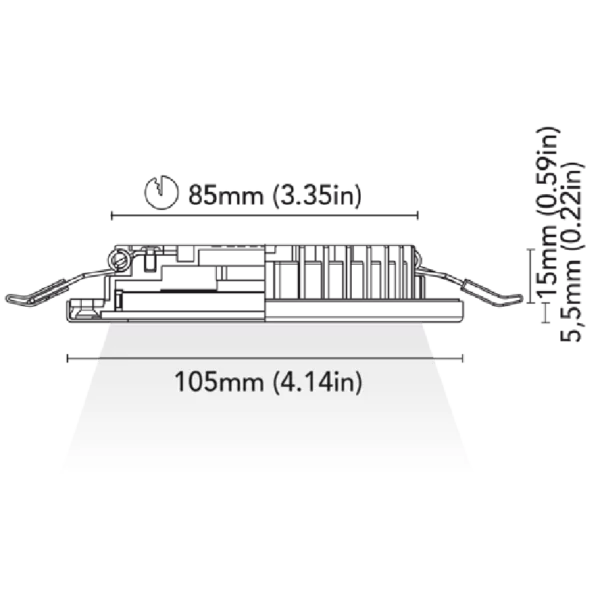 Ocean 155 12w 8-32v 2700k Ip66 Rvs - G11121212 - 1