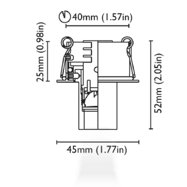 Kea45m Ral9010 2w 10-30v 2700k - S23522005 - 1