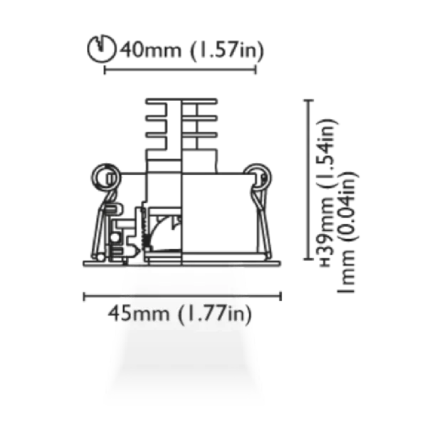 Kea45f Ral9010 2w 10-30v 2700k - S23522030 - 1