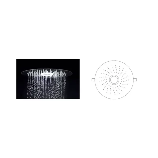 Inbouw Douche Rond250mm Scotch Britervs Met Klemveer Montage