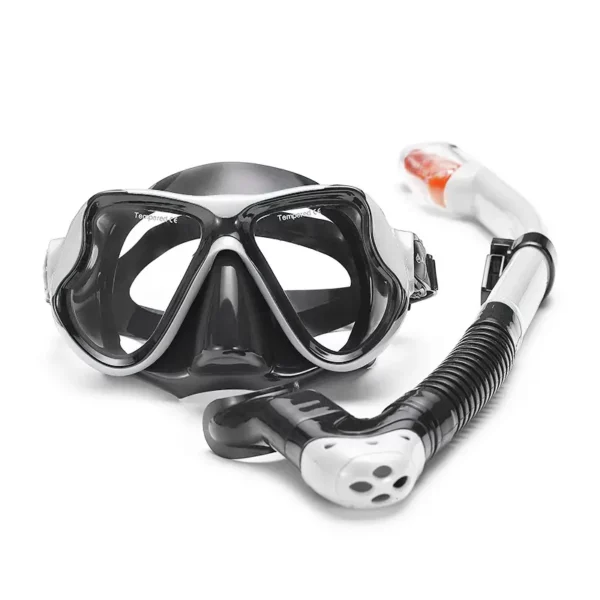 Duikbril Met Snorkel (Silicone) Zwartwit