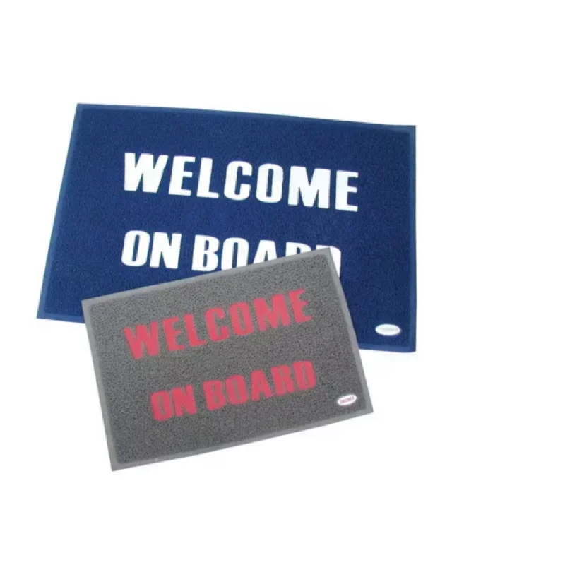 MAT "WELCOME" BLAUW 60 X 90CM