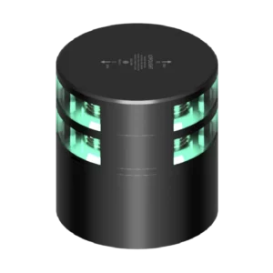 2NM 180° GROEN, DUBBEL, ZWART + CONN&ALU-BASE