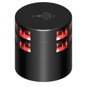 2NM 180° ROOD, DUBBEL, ZILVER + CONN&ALU-BASE (CD)
