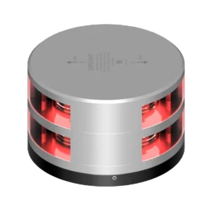 2NM 180° ROOD, DUBBEL, ZILVER MET FB BASE