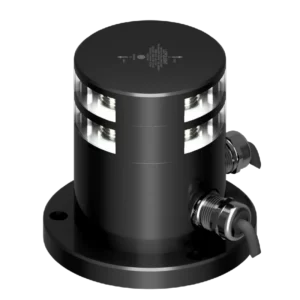 2NM 180° WIT DUBBEL LICHT PRO-SERIE & ICE CLASS ZWART