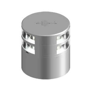 2NM 180° WIT, DUBBEL, ZILVER MET FB BASE
