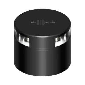 2NM 180° WIT, ENKEL, ZWART + CONN&ALU-BASE