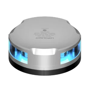 2NM 360° BLAUW STROBE, ZILVER MET FB BASE