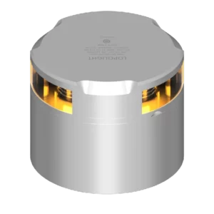 2NM 360° FLUITLICHT GEEL MET CONN. EN ALU-BASE  (CD)