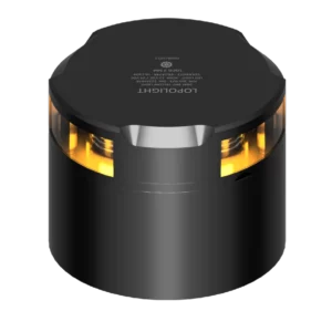 2NM 360° GEEL, STROBE, ZWART + CONN&ALU-BASE (CD)