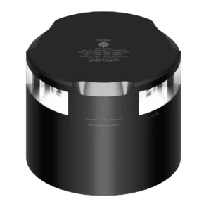 2NM 360° WIT, ZWART + CONN&ALU-BASE
