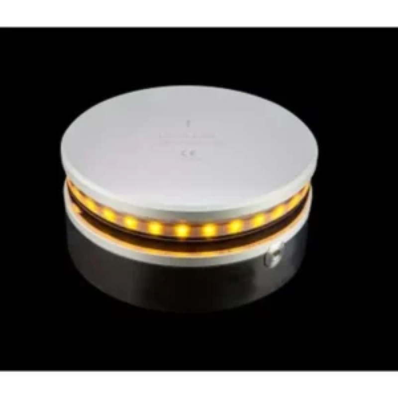 360° Yellow light constant & w/strobe, black w/0.7 meter cable