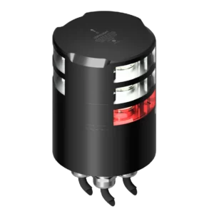 3NM 360° WITLICHT, DUBBEL + 3NM 135° ROOD SUEZ, ZWART