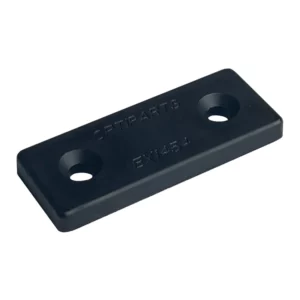 Montageplaatje zwart - 10 stuks