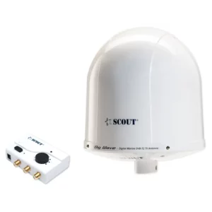 BIG WAVE DIGITALE TV ANTENNE 360°, Ø25CM, WIT