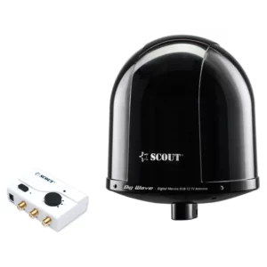BIG WAVE DIGITALE TV ANTENNE 360°, Ø25CM, ZWART